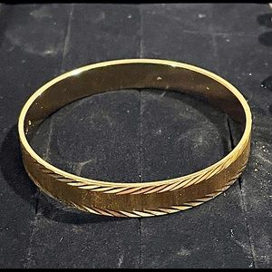 Gold Tone Monet Bangle Bracelet
